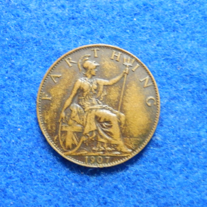 Great Britain 1907 Farthing Coin
