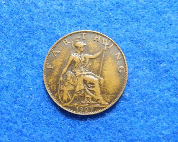 Great Britain 1907 Farthing Coin