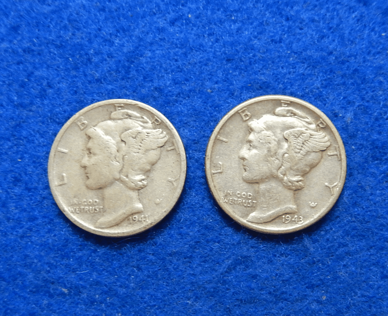 thumbnail interactive-video image 1 of 90% Silver Mercury Dime – Vintage Circulated US Coin, Full Date, Mirror Finish 1 of 4