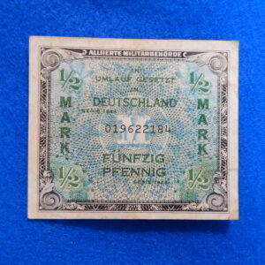 WW2 Allied Military Currency 1/2 Mark