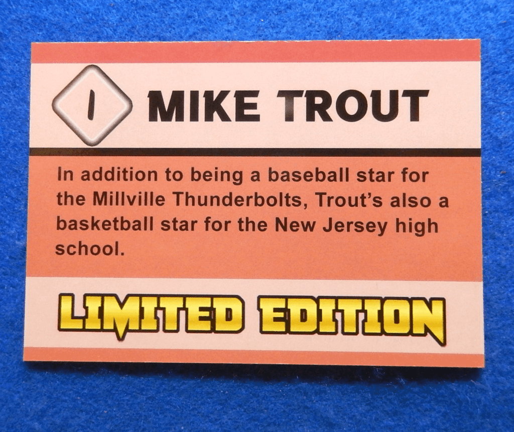 MIKE TROUT Millville High School Thunderbolts ACEO 2009 Rookie Baseball