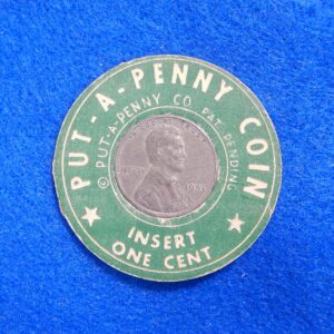 Encased Lincoln 1943 Steel Wheat cent