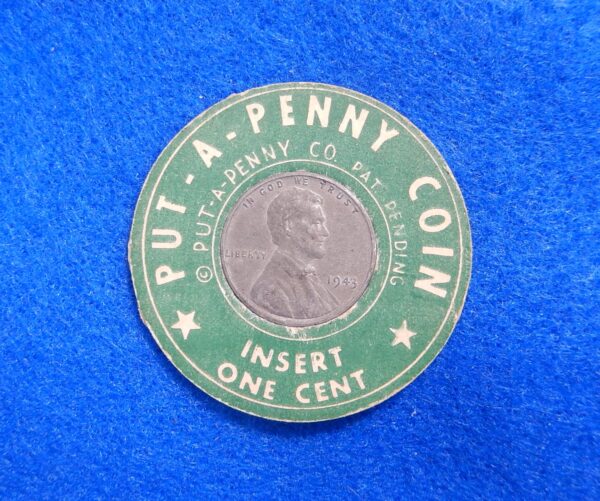 Encased Lincoln 1943 Steel Wheat cent