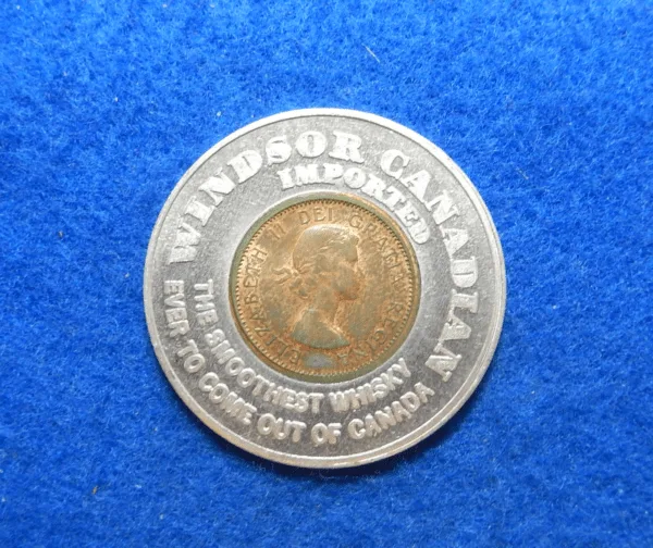 Encased Canadian Cent
