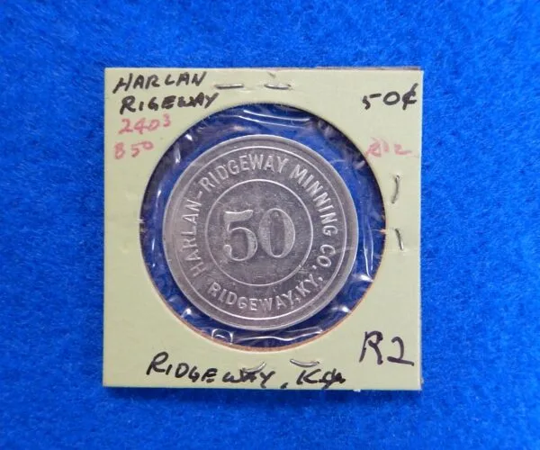 Coal Scrip token - Harlan-Ridgeway Mining Company