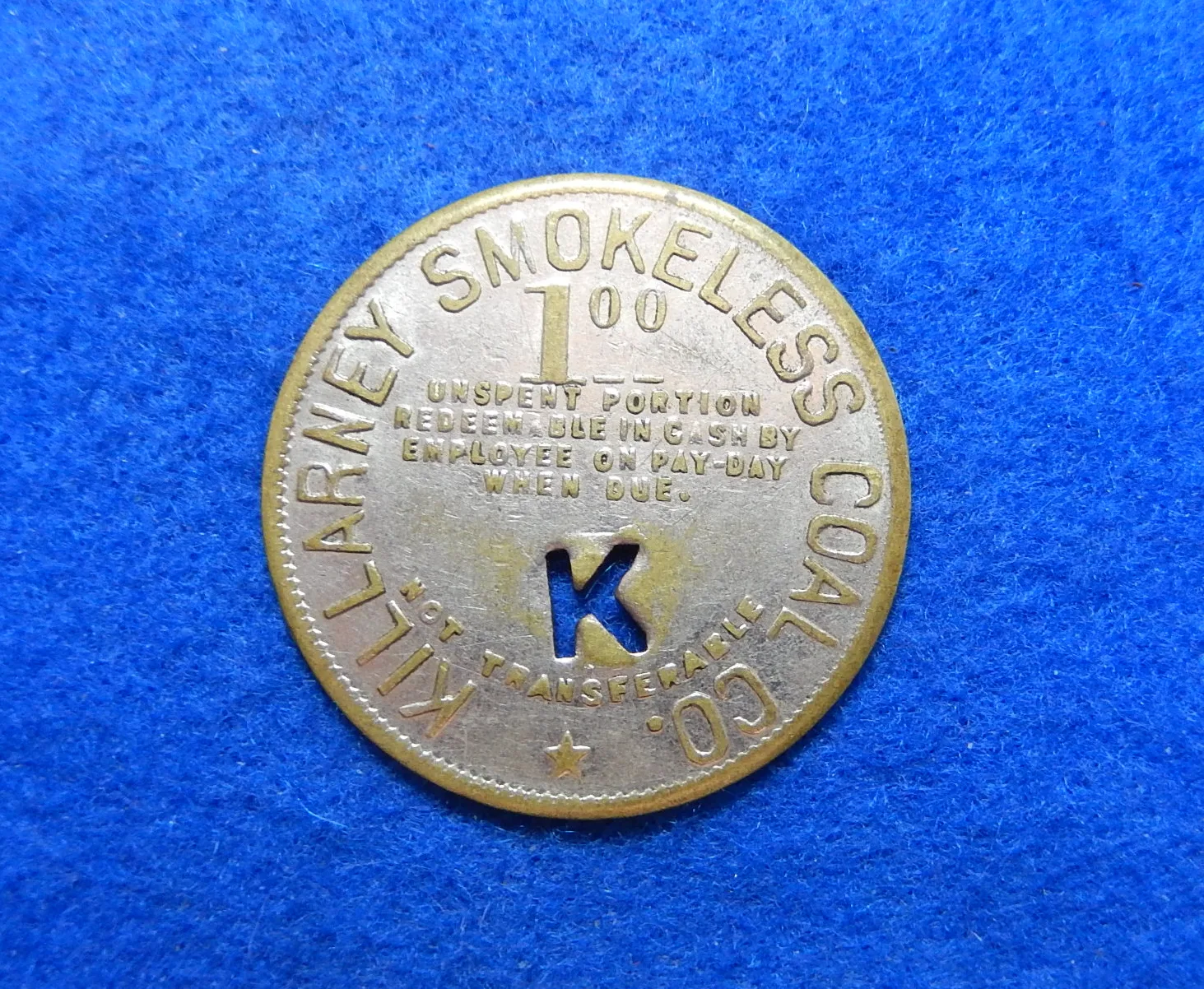 Coal Scrip token - Killarney Coal Company