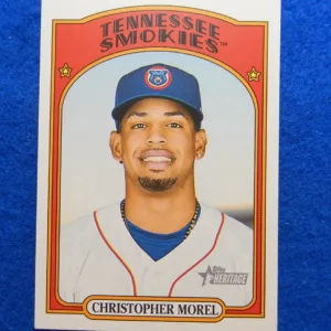 Christopher Morel Topps Heritage Rookie Baseball Card