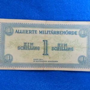 1944 France 2 Francs Allied Military Currency/Paper Money WWII