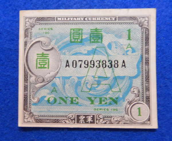 Allied Military Currency Japanese One Yen