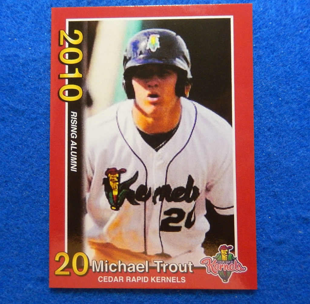 2 Different Mike Trout Minor Custom ACEO High School/Minor League Rookie  Cards