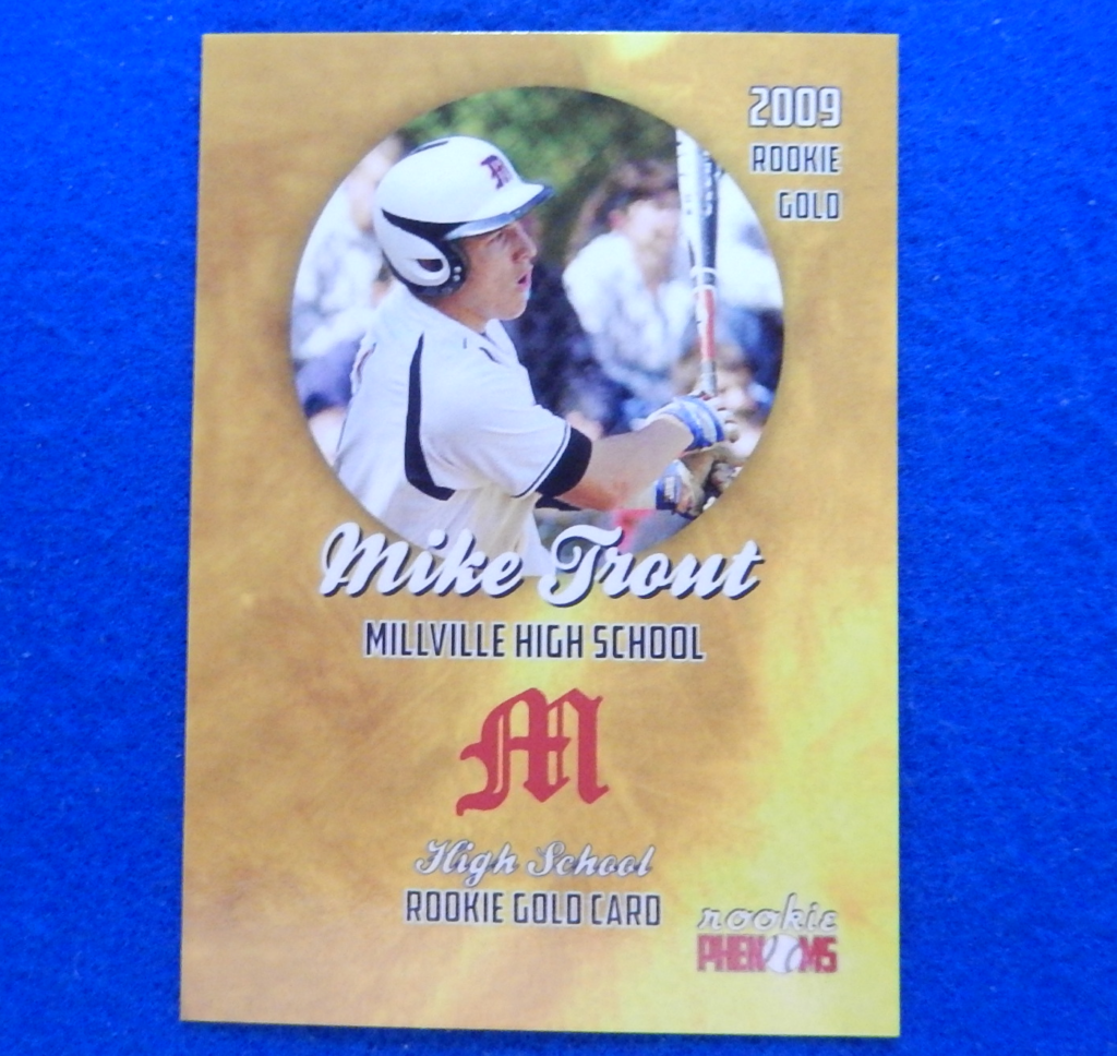 Mike deals Trout Rookie card 2009 Hot Shots mint