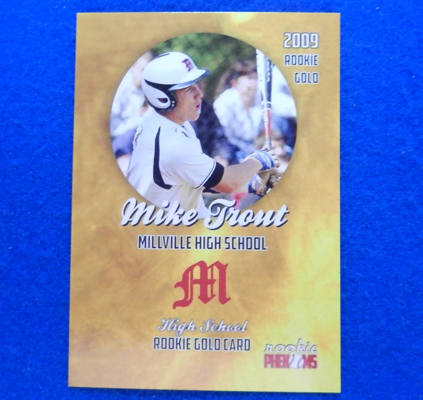 Mike Trout Custom Millville High School Rookie Card