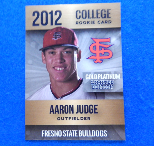 Aaron Judge Custom College Rookie Card
