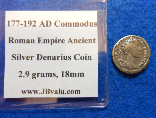 Commodus Roman Empire Ancient Silver Coin