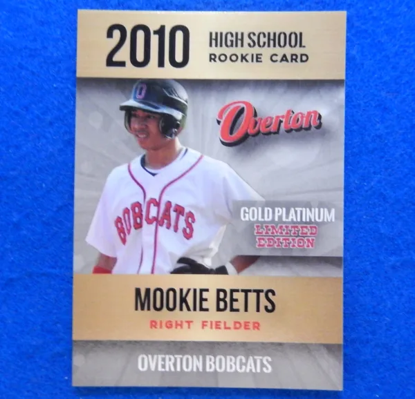 Mookie Betts Custom High School Rookie Card
