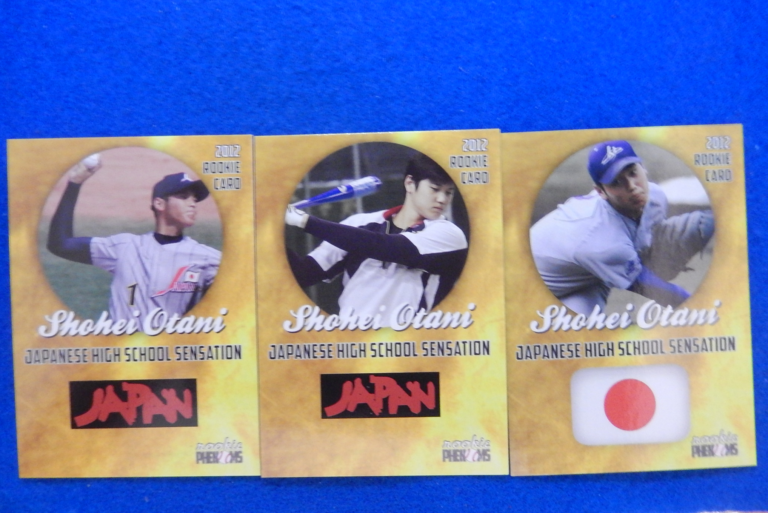 SHOHEI OTANI/OHTANI Set of 3 Japanese High School Sensation 2012 Rookie ...