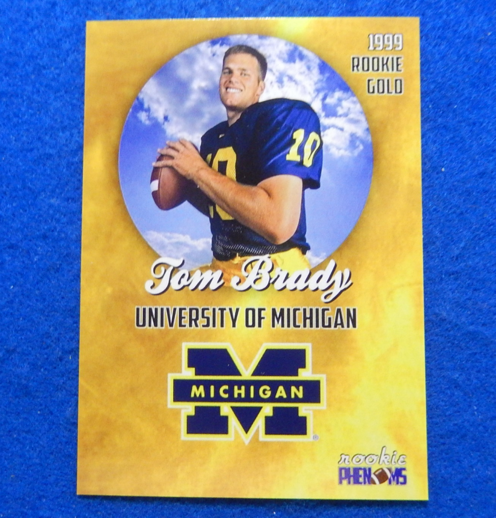 TOM BRADY Michigan Wolverines ACEO Rookie NCAA Football Card TB7, Near Mint  –