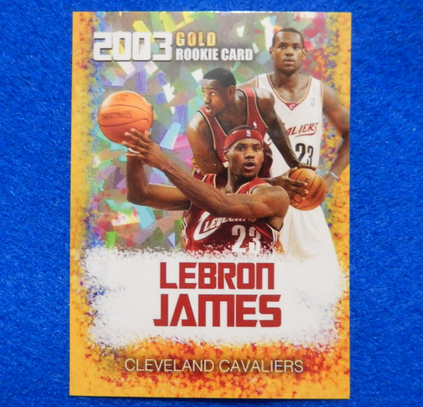 Lebron James Custom NBA Rookie Basketball Card