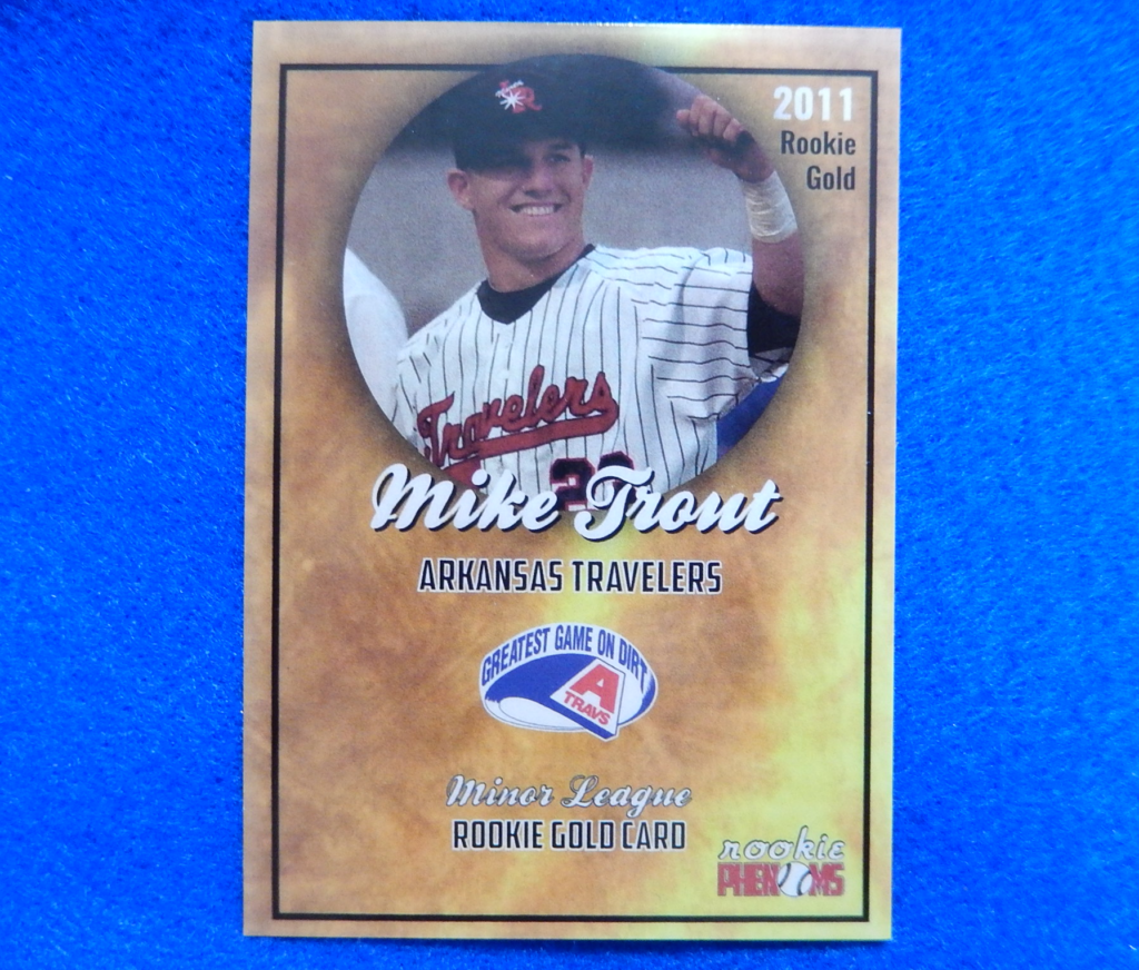 Mike Trout Rookie Millville High School Custom Baseball Cards, Near Mint  Lot of 2