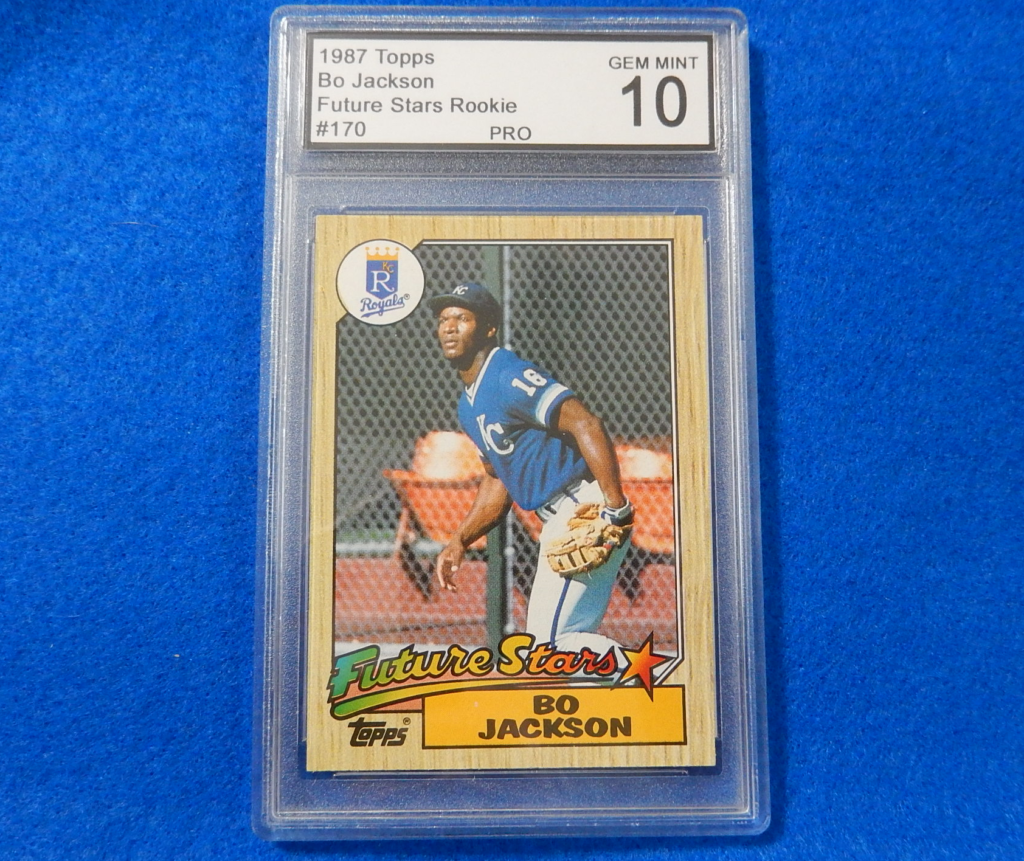  1987 Topps Baseball #170 Bo Jackson Rookie Card Graded