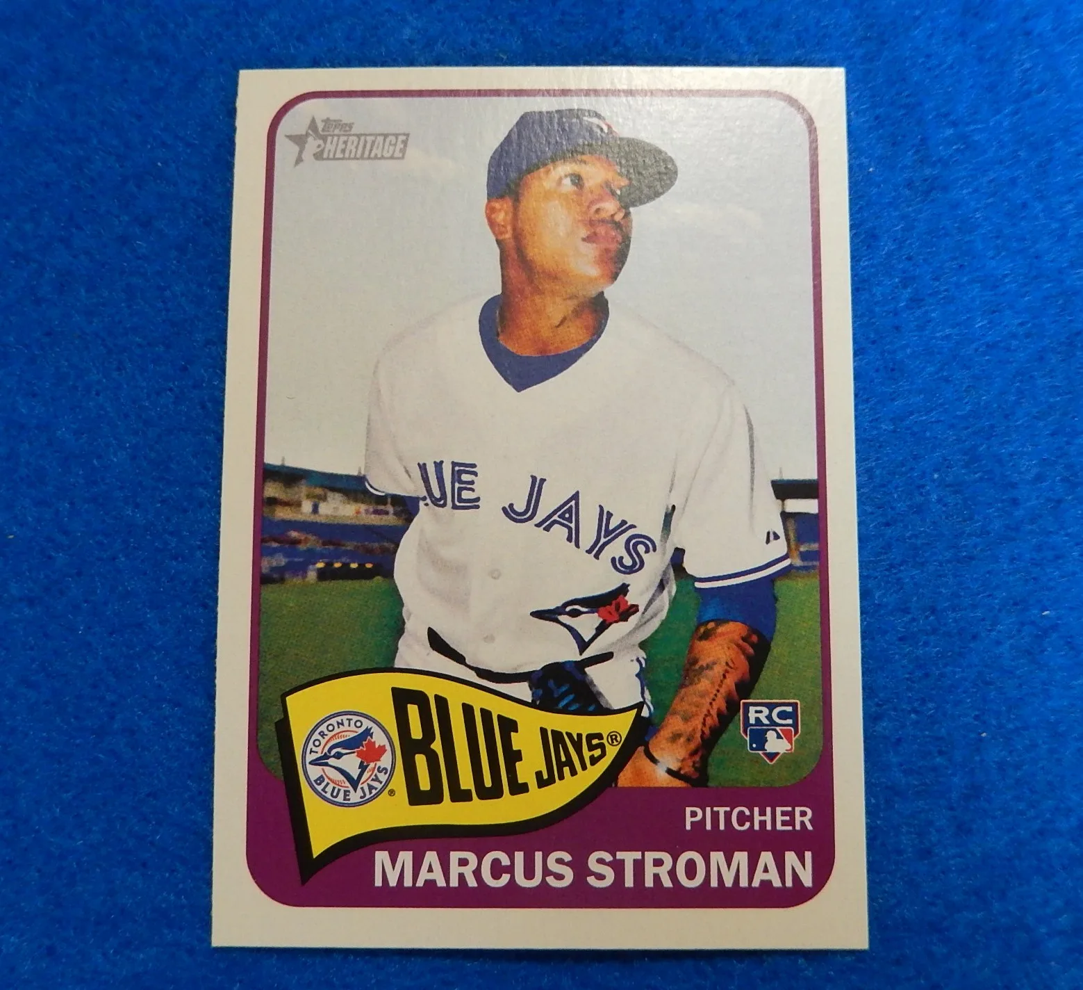 Marcus Stroman Topps Heritage Rookie Baseball Card