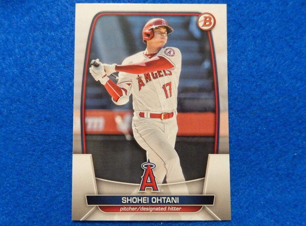 SHOHEI OHTANI 2023 Bowman Baseball Card No. 51, Stock No. SO21, Near