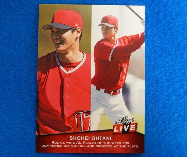 Shohei Ohtani Leaf Live Rookie Baseball Card