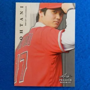Shohei Ohtani Leaf Premier Rookie Baseball Card