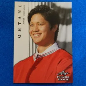 Shohei Ohtani Leaf Premier Rookie Baseball Card