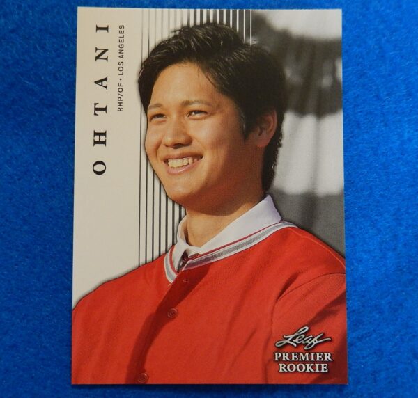 Shohei Ohtani Leaf Premier Rookie Baseball Card