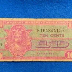 Military Payment Currency Series 521 Ten Cents