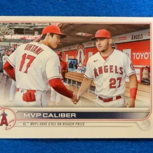 Shohei Ohtani & Mike Trout Topps Update Baseball Card