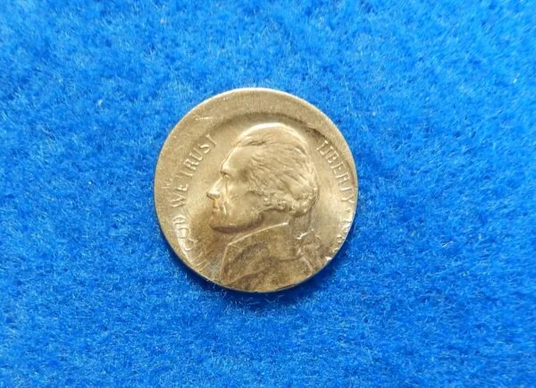 1989P Off Center Jefferson Nickel Error Coin
