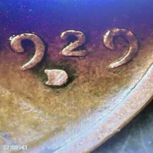 1929-D Lincoln Cent Filled In Mint Mark Error Coin