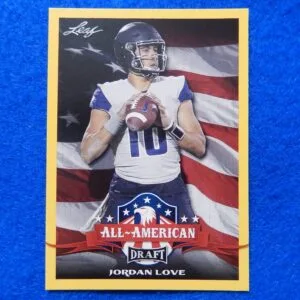 Jordan Love LEAF DRAFT All American Rookie Card