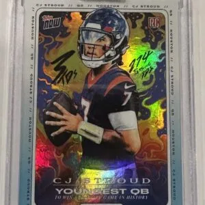 C.J. Stroud Texans Topps Now Football Card