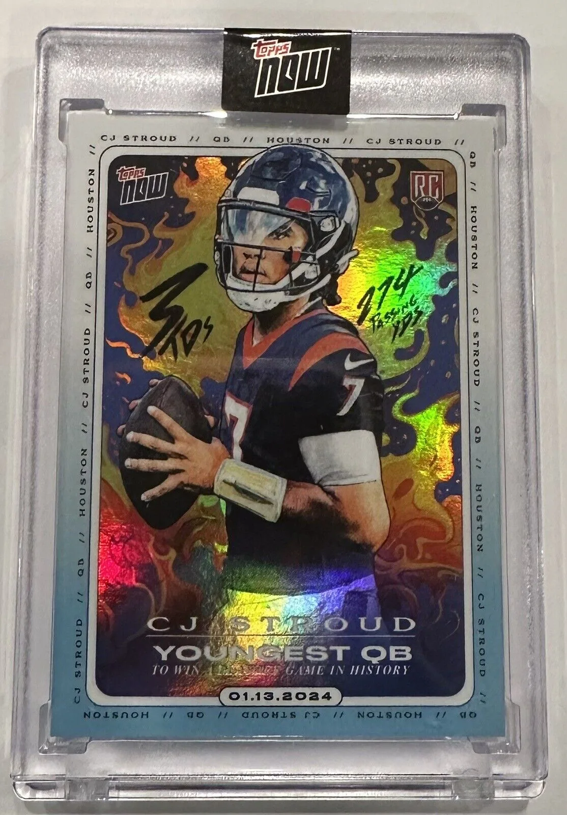 C.J. Stroud Texans Topps Now Football Card