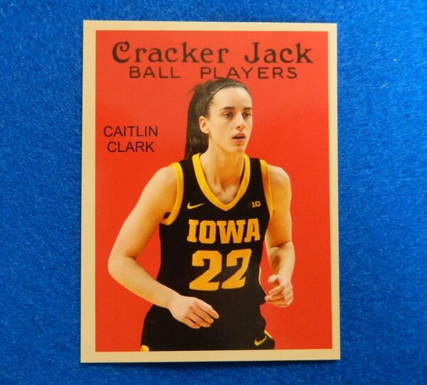 Caitlin Clark Cracker Jack 2024 College Series Basketball Card