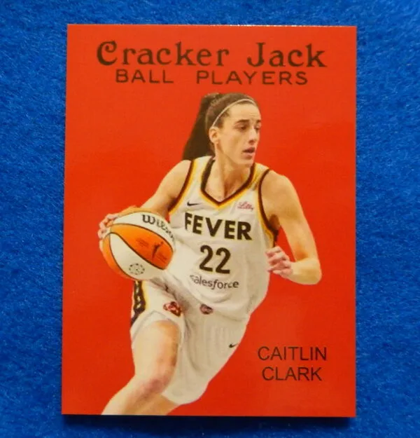 Caitlin Clark Cracker Jack 2024 Indiana Fever Basketball Card