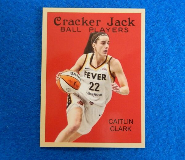 Caitlin Clark Cracker Jack 2024 Indiana Fever Basketball Card