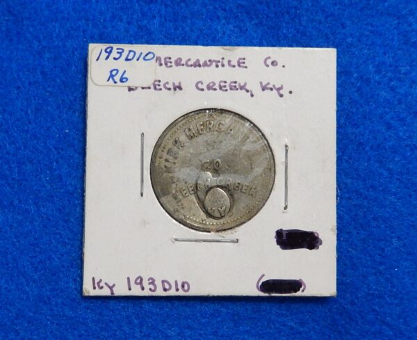 Kentucky Coal Scrip Token 10 Cents - Kirk Mercantile