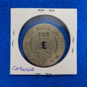 Coal Scrip token - The New River Company Carlisle