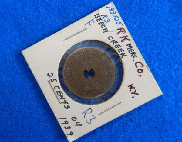 Kentucky Coal Scrip Token - Kirk Mercantile Co.