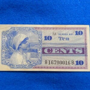 Military Payment Currency Series 661 Ten Cents