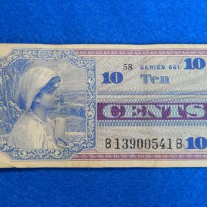 Military Payment Currency Series 661 Ten Cents