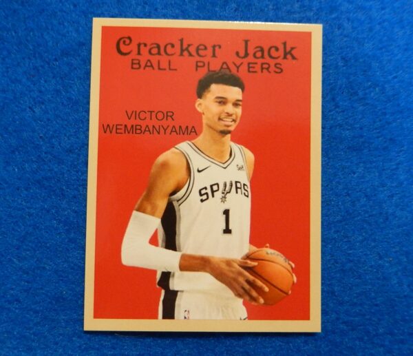 VICTOR WEMBANYAMA Cracker Jack 2024 Spurs Basketball Card