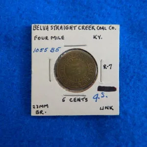 Kentucky Coal Scrip Token - Belva Straight Creek Coal