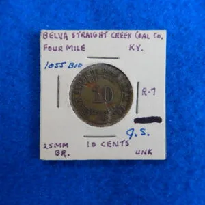 Kentucky Coal Scrip Token - Belva Straight Creek Coal