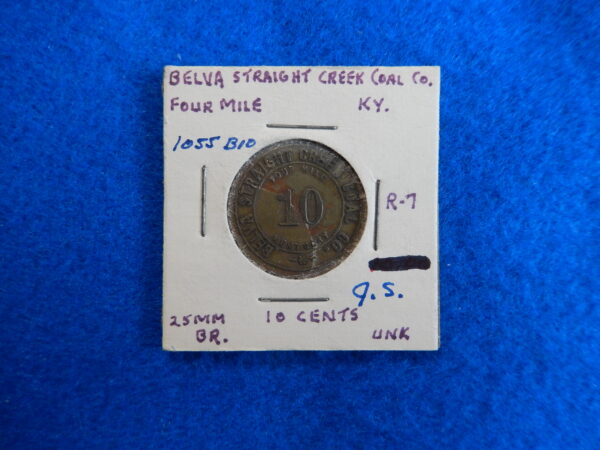 Kentucky Coal Scrip Token - Belva Straight Creek Coal