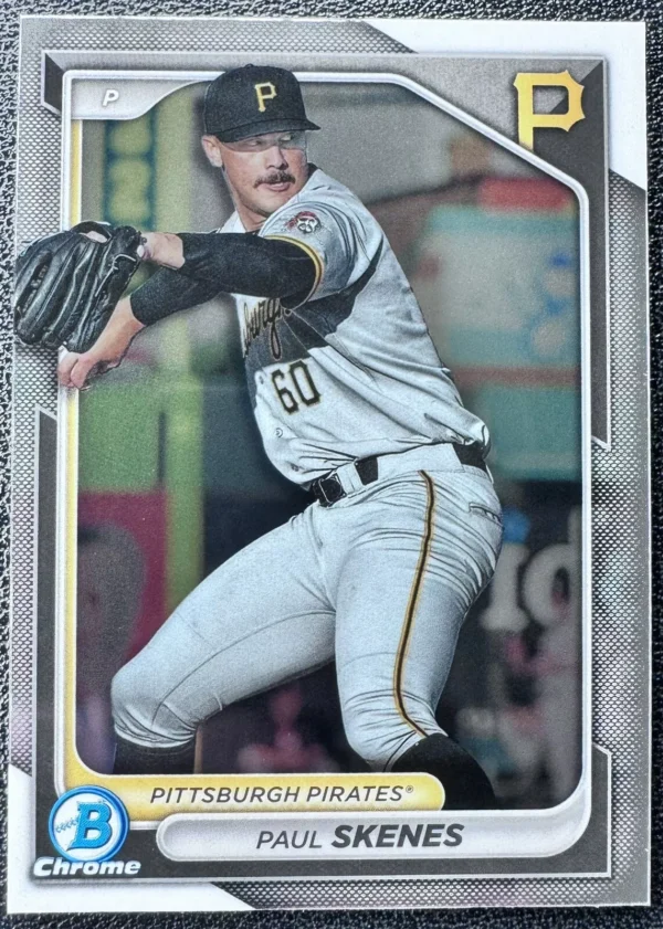 Paul Skenes Bowman Chrome 2024 Rookie Baseball Card